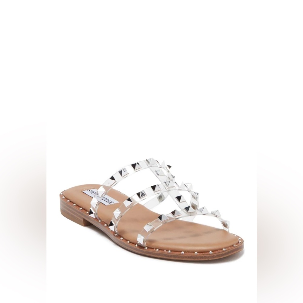 Steve Madden Clear Studded Flats size us7.5